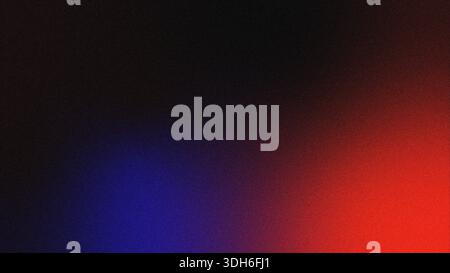 Tiefblaues und rotes Verlaufsgitter, abstrakter Hintergrund mit körnigem Verlaufsverlauf für Webbanner-Poster-Design, Struktur-Effekt, Kopierraum Stockfoto