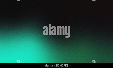 Dunkelgrüner und schwarzer Kombination aus körnigem abstraktem Hintergrund, körnigem verlaufendem abstraktem Hintergrund für Webbanner Poster-Design, körniger Textur-Effekt, c Stockfoto