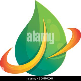 Neues Oil-Logo mit Business Drop-Logo Stock Vektor