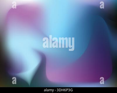 Ein lebendiger abstrakter farbenfroher Vektorhintergrund mit glatten Verläufen und dynamischen Formen. Stock Vektor