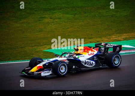 41 Arvid Lindblad, (GRB), Visa CashApp Racing Bulls, VCARB 03 Red Bull-Ford, während des Shakedown des neuen VCARB 03-Wagens für die Formel-1-Weltmeisterschaft 2026, Imola Enzo e Dino Ferrari, 20. Januar 2026 Stockfoto