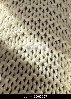 Weiche, Handgefertigte Textil-Textur Aus Strickstoff Stockfoto
