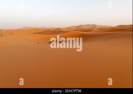 ERG Chebbi, Sahara-Wüste, Königreich Marokko, Nordafrika Stockfoto