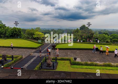 Borobudur Tempel auf Java, Indonesien Stockfoto
