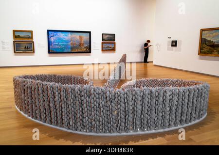 Auckland Art Gallery Toi o Tamaki. Museum für zeitgenössische und moderne Kunst Auckland, Neuseeland. Das Gebäude beherbergte ursprünglich die Auckland Art Gall Stockfoto