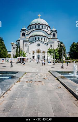 15. Juni 2024, Belgrad, Serbien: Tempel der Heiligen Sava - die Hauptkirche der serbisch-orthodoxen Kirche. Stockfoto