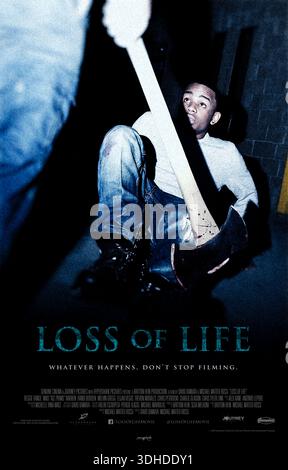 Lost of Life (2013) von Brian Gallagher mit David Arquette, Frank Whaley und Brooke Nevin. Ein gestörter Drifter manipuliert Fremde, während er eine Reihe von Gewaltverbrechen begeht. US-Poster NUR FÜR REDAKTIONELLE ZWECKE. Quelle: BFA/Lionsgate Stockfoto