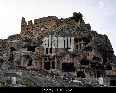 Antike lykische Stadt Tlos, Türkei. Stockfoto