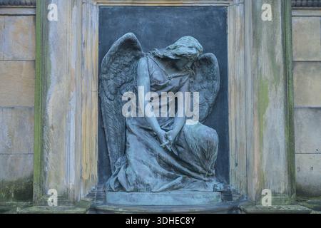 Trauerfigur, Engel, Grab, Alter St.-Matthäus-Kirchhof, Schöneberg, Berlin, Deutschland Stockfoto