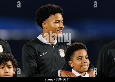 Francisco Chissumba während des Spiels der Liga Portugal zwischen den Teams FC Alverca und Moreirense FC (Maciej Rogowski/Ball Raw Bilder) Stockfoto