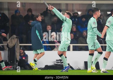 Bergamo, Italie. Januar 2026. Robert Navarro Tor während der UEFA Champions League, League-Phase, MD7-Fußballspiel zwischen Atalanta BC und Athletic Club am 21. Januar 2026 im Gewiss Stadium in Bergamo, Italien - Foto Alessio Morgese/DPPI Credit: DPPI Media/Alamy Live News Stockfoto