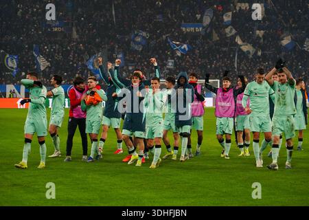 Bergamo, Italie. Januar 2026. Team of Athletic Club während der UEFA Champions League, League-Phase, MD7-Fußballspiel zwischen Atalanta BC und Athletic Club am 21. Januar 2026 im Gewiss Stadium in Bergamo, Italien - Foto Alessio Morgese/DPPI Credit: DPPI Media/Alamy Live News Stockfoto