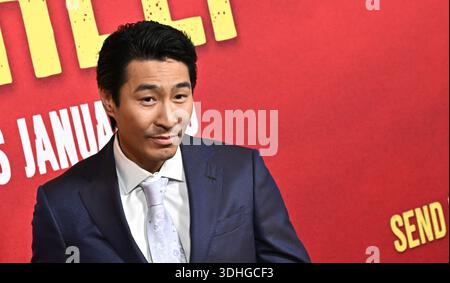 Hollywood, USA. Januar 2026. Chris Pang kam am 21. Januar 2026 im TCL Chinese Theatre in Hollywood zur Weltpremiere von „Send Help“ der 20th Century Studios. © Starbuck/ Credit: AFF/Alamy Live News Stockfoto