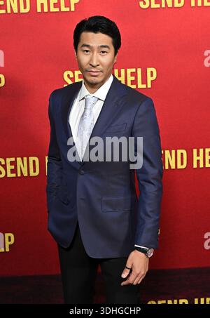 Hollywood, USA. Januar 2026. Chris Pang kam am 21. Januar 2026 im TCL Chinese Theatre in Hollywood zur Weltpremiere von „Send Help“ der 20th Century Studios. © Starbuck/ Credit: AFF/Alamy Live News Stockfoto