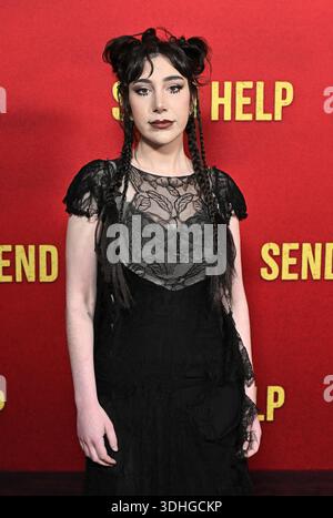 Hollywood, USA. Januar 2026. Emma Raimi kommt am 21. Januar 2026 im TCL Chinese Theatre in Hollywood an der Weltpremiere der 20th Century Studios „Send Help“ an. © Starbuck/ Credit: AFF/Alamy Live News Stockfoto