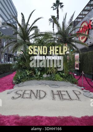Los Angeles, USA. Januar 2026. Atmosphäre in der SENDE HELP World Premiere der 20th Century Studios im TCL Chinese Theatre in Hollywood, CA am Mittwoch, den 21. Januar 2026. (Foto: Sthanlee B. Mirador/SIPA USA) Credit: SIPA USA/Alamy Live News Stockfoto