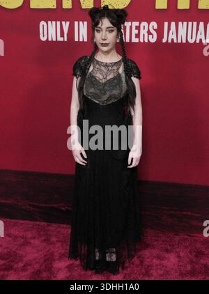 Los Angeles, USA. Januar 2026. Emma Raimi kommt am Mittwoch, den 21. Januar 2026, zur SENDE HELP World Premiere der 20th Century Studios im TCL Chinese Theatre in Hollywood, KALIFORNIEN. (Foto: Sthanlee B. Mirador/SIPA USA) Credit: SIPA USA/Alamy Live News Stockfoto