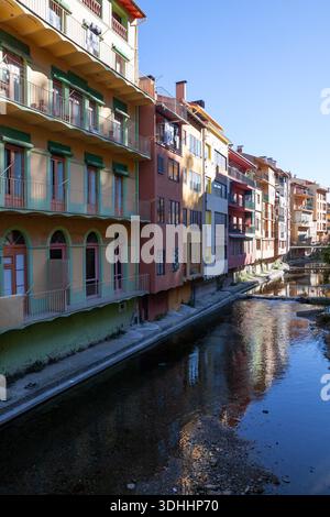 Das Ganze Camprodon Village Stockfoto