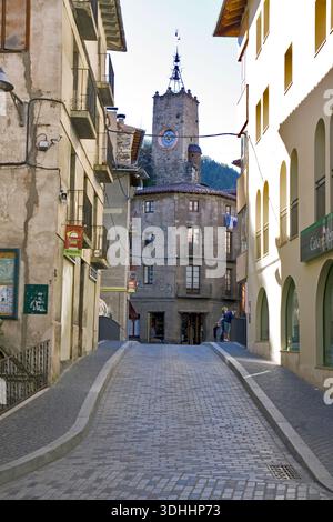 Das Ganze Camprodon Village Stockfoto