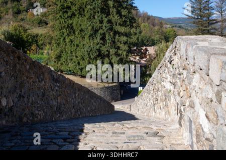Das Ganze Camprodon Village Stockfoto