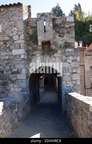 Das Ganze Camprodon Village Stockfoto