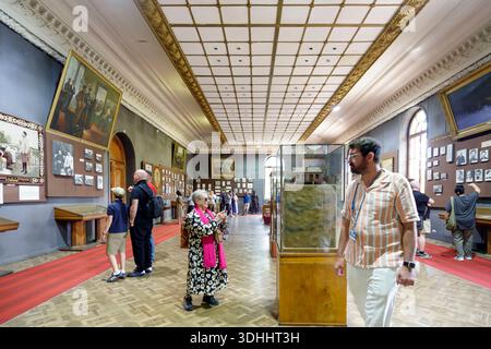 Ausstellungshalle im Joseph Stalin Museum in Gori, Georgien, Osteuropa Stockfoto