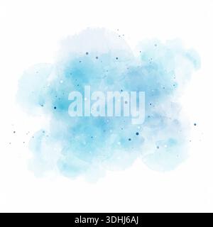 Handgemaltes, zartes Aquarellhintergrund-Textur-Design Stock Vektor