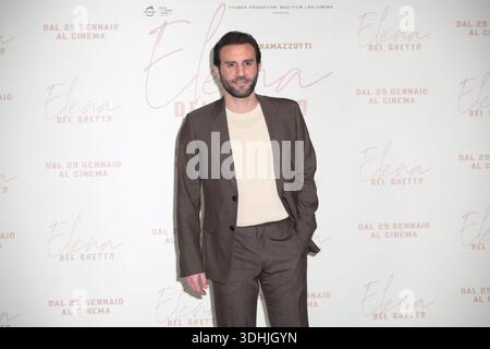 Rom, Italien. Januar 2026. Marcello Maietta nimmt am Fotoaufruf des Films Elena del Ghetto im Space Cinema Teil. Quelle: SOPA Images Limited/Alamy Live News Stockfoto