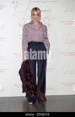 Rom, Italien. Januar 2026. Micaela Ramazzotti nimmt am Fotoruf des Films Elena del Ghetto im Space Cinema Teil. Quelle: SOPA Images Limited/Alamy Live News Stockfoto