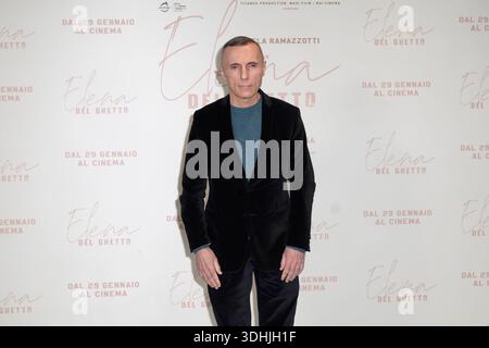 Rom, Italien. Januar 2026. Valerio Aprea nimmt am Fotoruf des Films Elena del Ghetto im Space Cinema Teil. Quelle: SOPA Images Limited/Alamy Live News Stockfoto