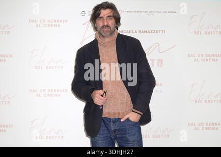 Rom, Italien. Januar 2026. Giovanni Calcagno nimmt am Fotobesuch des Films Elena del Ghetto im Space Cinema Teil. Quelle: SOPA Images Limited/Alamy Live News Stockfoto