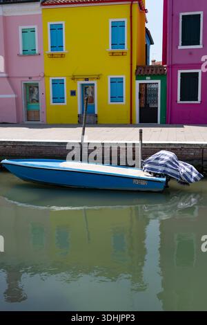 Das Dorf und die Insel Burano, Venedig, Italien Stockfoto