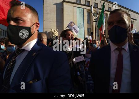 Portugiesischer rechtsextremer Politiker André Ventura von der Partei Chega Stockfoto