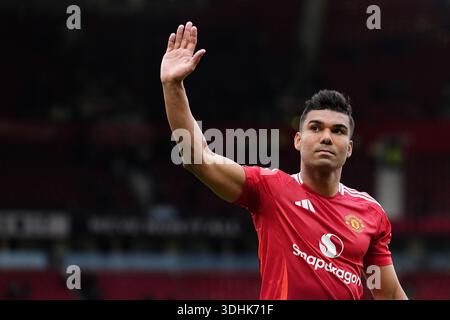 Aktenfoto vom 05/2025 von Casemiro. Manchester United hat bestätigt, dass der Mittelfeldspieler den Verein verlassen wird, wenn sein Vertrag diesen Sommer ausläuft. Ausgabedatum: Donnerstag, 22. Januar 2026. Stockfoto