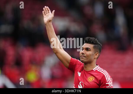 Aktenfoto vom 05/2025 von Casemiro. Manchester United hat bestätigt, dass der Mittelfeldspieler den Verein verlassen wird, wenn sein Vertrag diesen Sommer ausläuft. Ausgabedatum: Donnerstag, 22. Januar 2026. Stockfoto