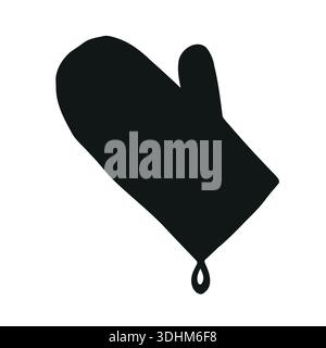 Vektor Hand gezeichnete Küche Topolder Silhouette Stock Vektor