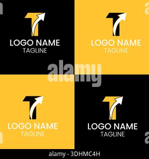 Letter T Logo Icon Design, Creative T Letter Logo Design Stock Vektor