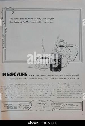 Vintage-Magazin „Life“, 13. April 1942, Anzeige, USA Stockfoto
