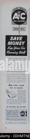 Vintage-Magazin „Life“, 13. April 1942, Anzeige, USA Stockfoto