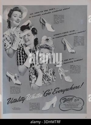 Vintage-Magazin „Life“, 13. April 1942, Anzeige, USA Stockfoto