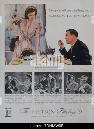 Vintage-Magazin „Life“, 13. April 1942, Anzeige, USA Stockfoto