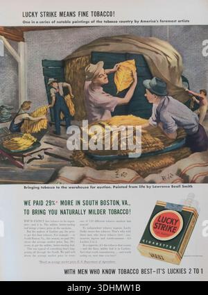 Vintage-Magazin „Life“, 13. April 1942, Anzeige, USA Stockfoto