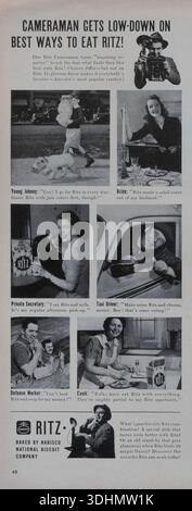 Vintage-Magazin „Life“, 13. April 1942, Anzeige, USA Stockfoto