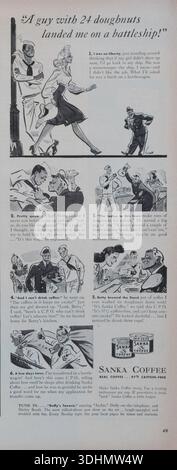 Vintage-Magazin „Life“, 13. April 1942, Anzeige, USA Stockfoto
