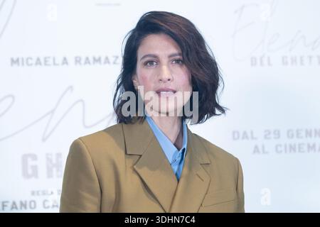22. Januar 2026, Rom, RM, Italien: Schauspielerin Giulia Bevilacqua nimmt am Fotogespräch für „Elena del Ghetto“ im Space Cinema Moderno in Rom Teil (Foto: © Matteo Nardone/Pacific Press via ZUMA Press Wire). Nicht für kommerzielle ZWECKE! Stockfoto