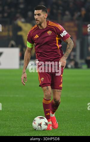 Rom, Italien. Januar 2026. Lorenzo Pellegrini von AS Roma während des Europa-League-Spiels zwischen AS Roma und VfB Stuttgart im Olimpico-Stadion in Rom, Italien, 22. Januar 2026 Mattia Vian Credit: Independent Photo Agency/Alamy Live News Stockfoto