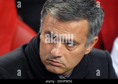 Fußball - Champions League Ajax gegen Real Madrid. Trainer von Real Madrid, Jose Mourinho Stockfoto