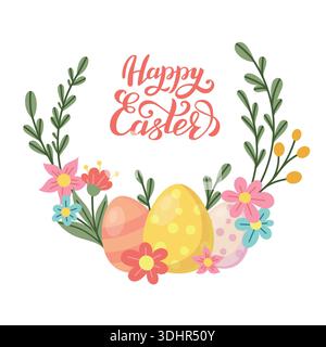 Ostern Grußkarte Stock Vektor