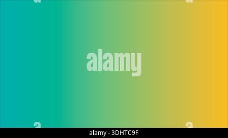 Leuchtender Horizontaler Farbverlauf Hintergrund Teal Grün Gelb Orange Mischung Stock Vektor