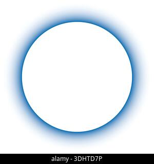 Abstrakter blauer Verlaufskreis Lichteffekt auf schwarzem Hintergrund Stock Vektor